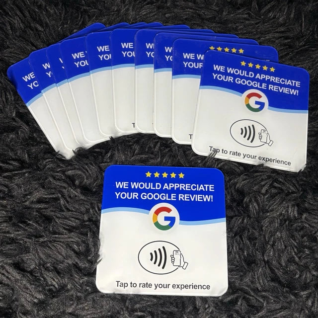 NFC Google Review Sticker Card