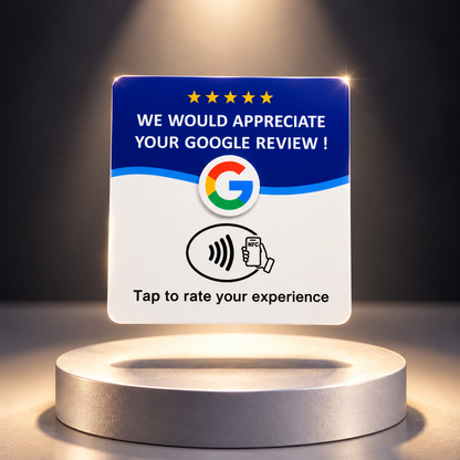NFC Google Review Sticker Card