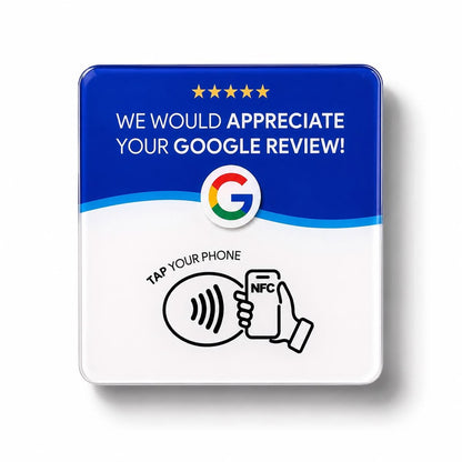 NFC Google Review Sticker Card