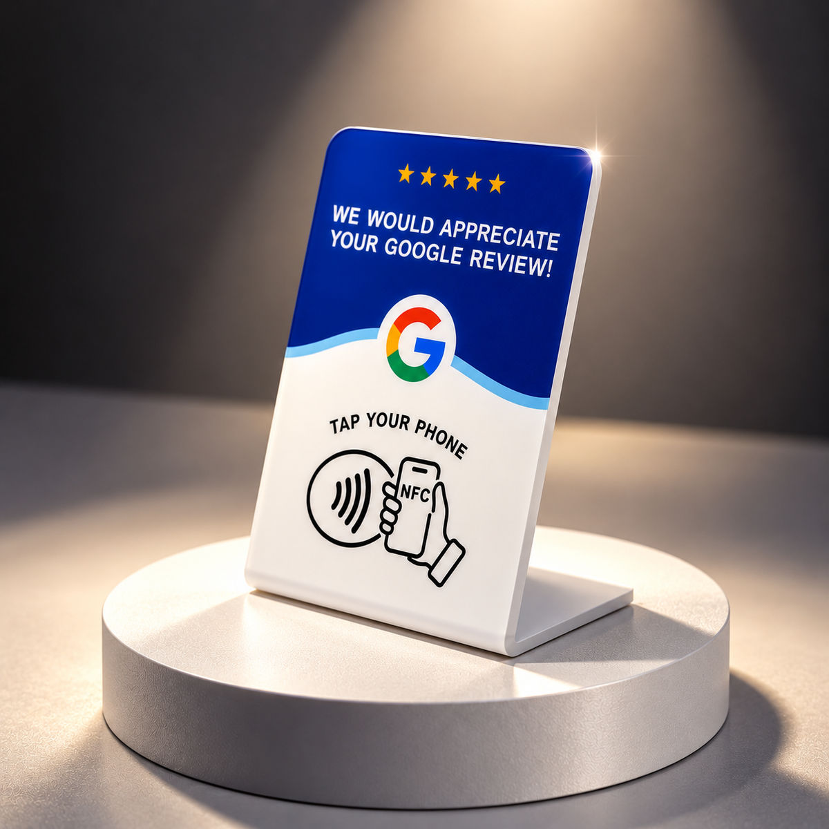 NFC Google Review Stand Card