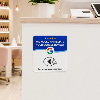 NFC Google Review Sticker Card