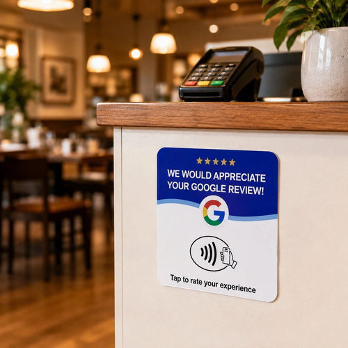 NFC Google Review Sticker Card