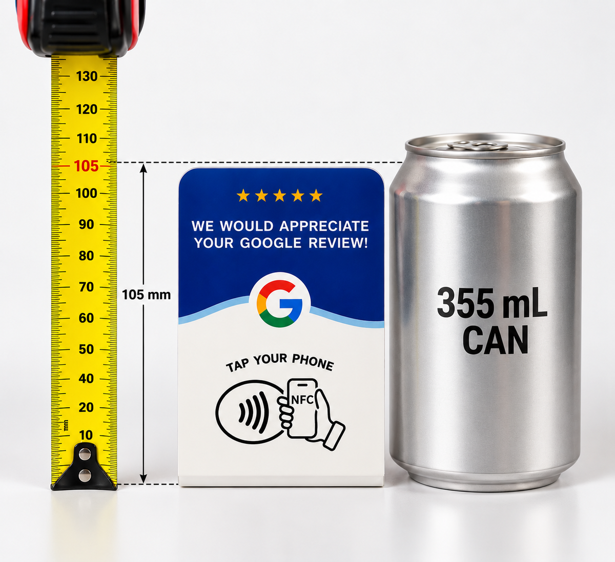 NFC Google Review Stand Card