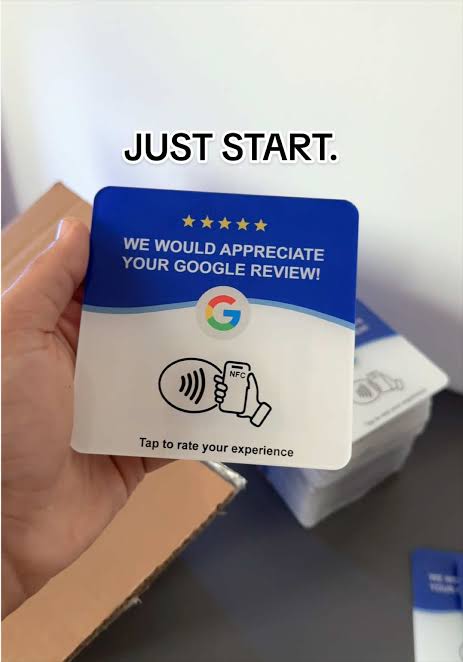NFC Google Review Sticker Card