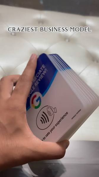 NFC Google Review Sticker Card