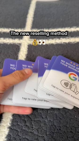 NFC Google Review Sticker Card