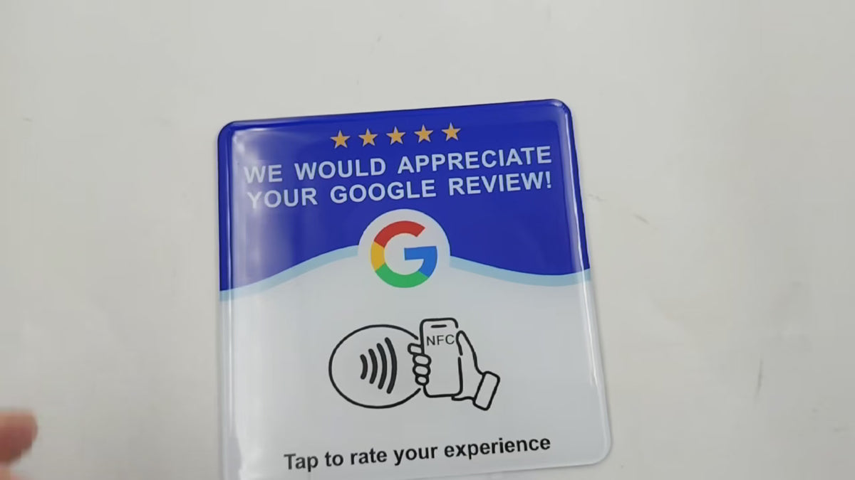 NFC Google Review Sticker Card