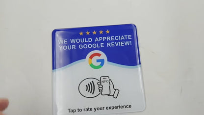 NFC Google Review Sticker Card